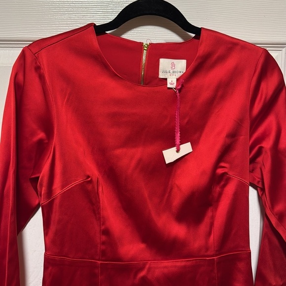Julie Brown Red Dress. Size 4 NWT - Picture 2 of 13